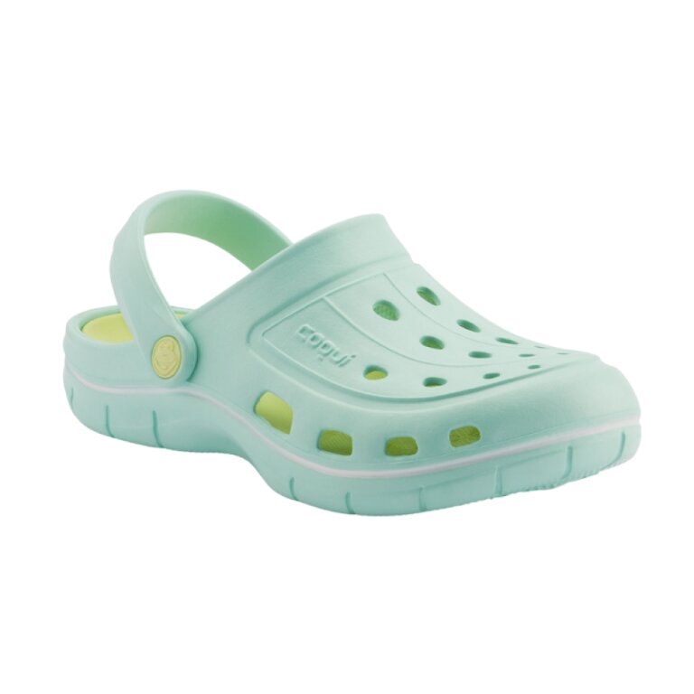 Сабо (кроксы) COQUI женские JUMPER (6352 Lt. mint/Lt. lime) мятный/лаймовый