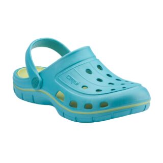 Сабо (крокси) COQUI жіночі JUMPER (6352 Turquoise/Lt. lime) бірюзовий/лаймовий