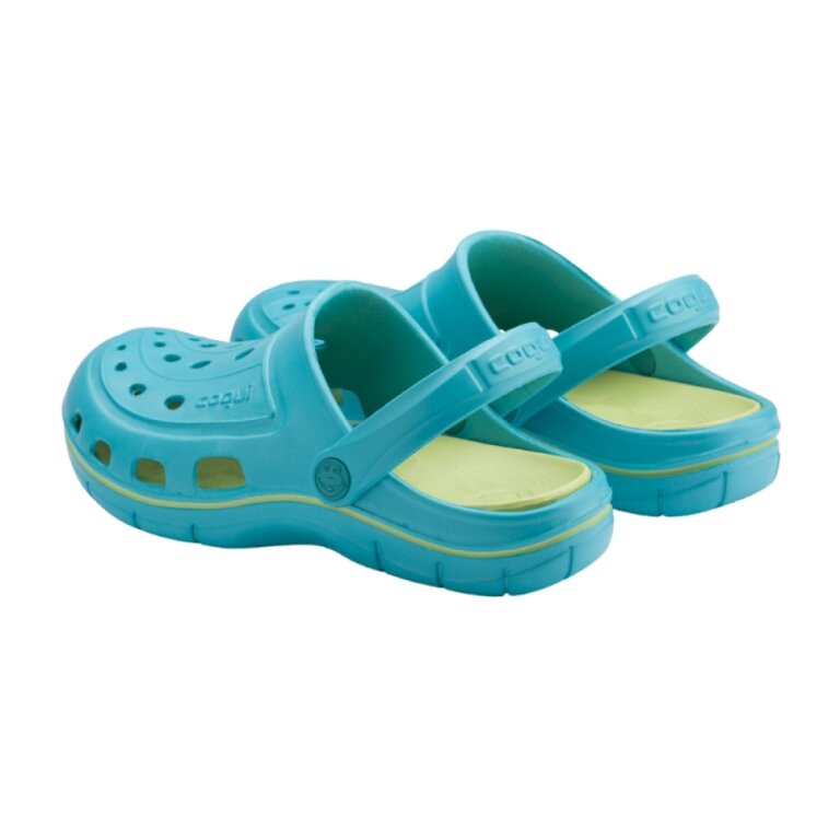 Сабо (кроксы) COQUI женские JUMPER (6352 Turquoise/Lt. lime) бирюзовый/лаймовый