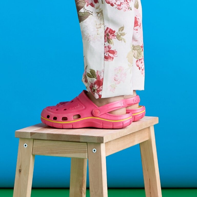 Сабо (крокси) дитячі COQUI JUMPER (6353 Lt. fuchsia/Citrus) рожевий/малиновий/цитрусовий