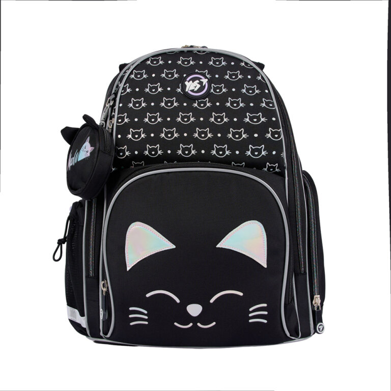 Рюкзак шкільний напівкаркасний YES S-100 Smiling Cats