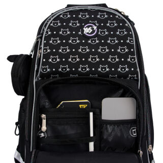 Рюкзак шкільний напівкаркасний YES S-100 Smiling Cats