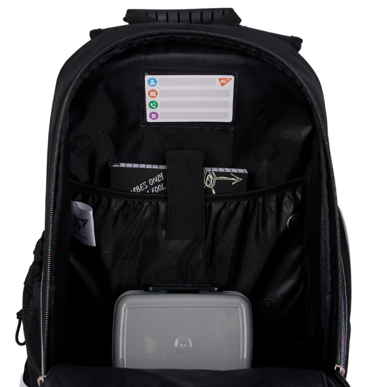 Рюкзак шкільний напівкаркасний YES S-100 Smiling Cats