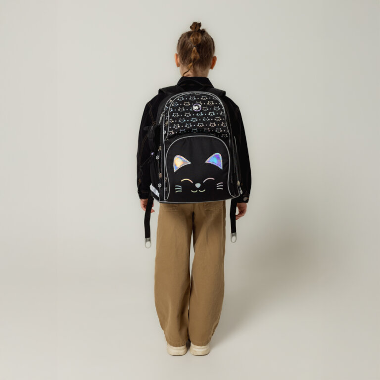 Рюкзак шкільний напівкаркасний YES S-100 Smiling Cats