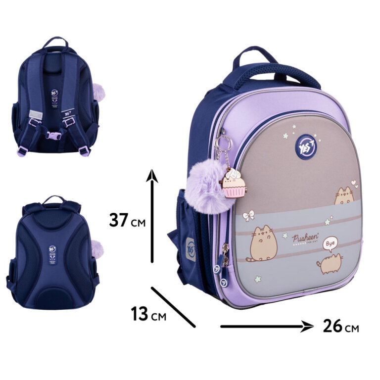 Рюкзак шкільний напівкаркасний YES S-109 Pusheen Playful