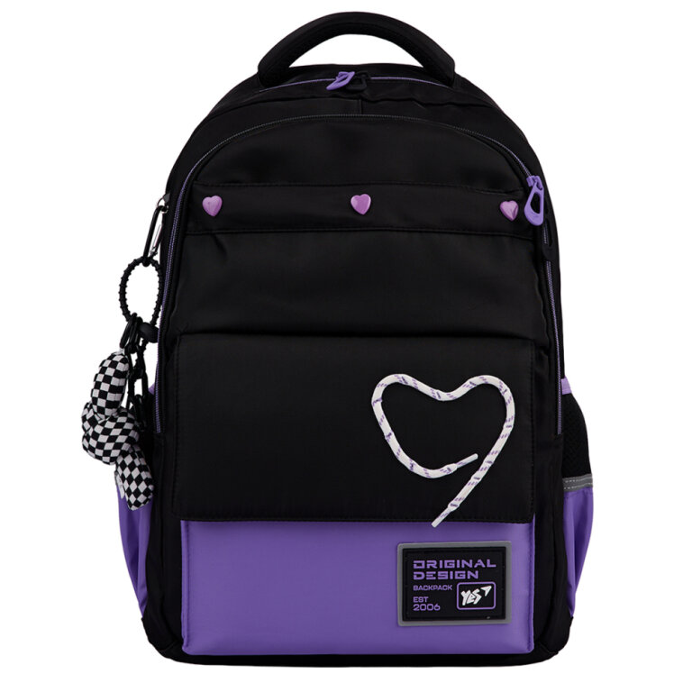 Рюкзак шкільний YES TS-48 Purple Hearts