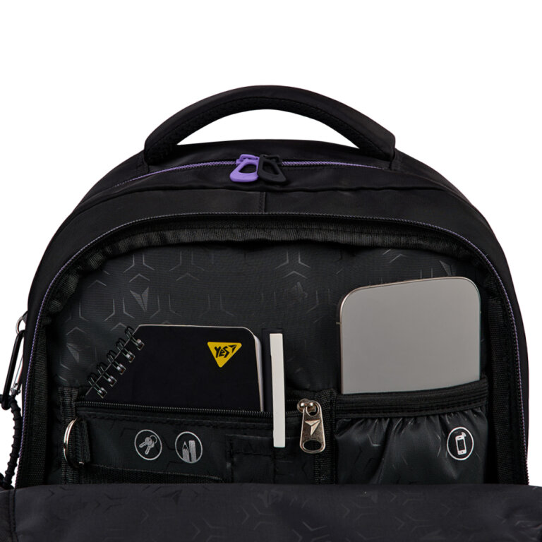 Рюкзак шкільний YES TS-48 Purple Hearts