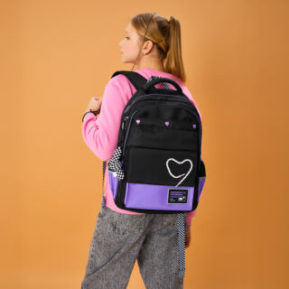 Рюкзак шкільний YES TS-48 Purple Hearts