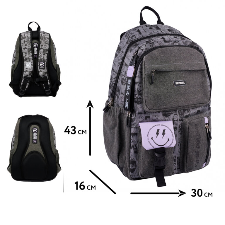 Рюкзак шкільний YES TS-43 Anime Smiley World