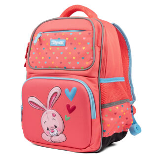 Рюкзак школьный полукаркасный 1Вересня S-105 Pretty коралловый