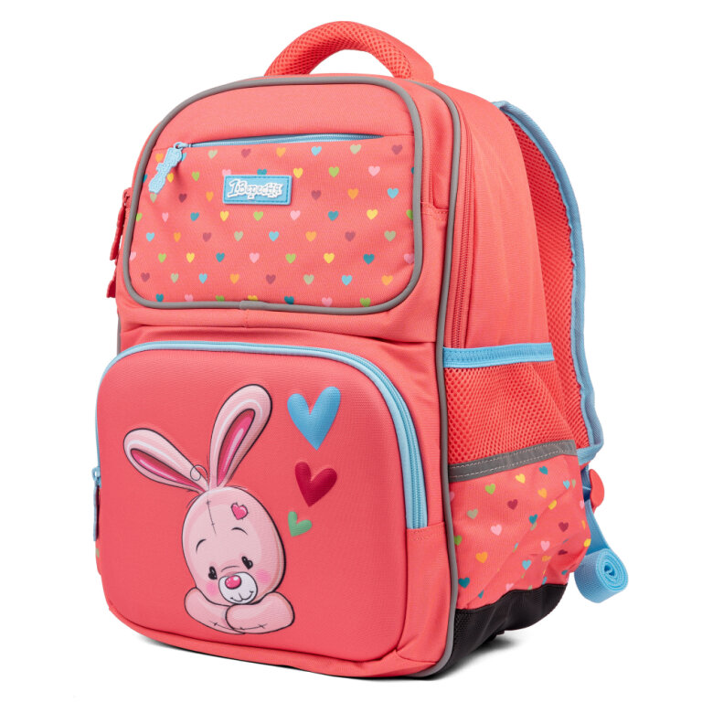 Рюкзак школьный полукаркасный 1Вересня S-105 Pretty коралловый