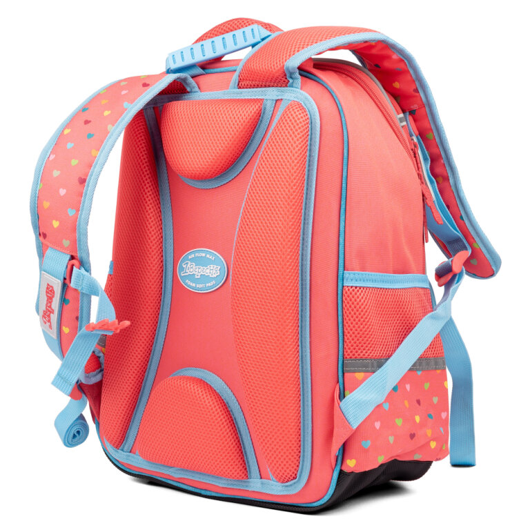 Рюкзак школьный полукаркасный 1Вересня S-105 Pretty коралловый