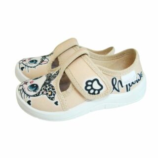 Капці текстильні для дівчаток Waldi Галя 360-373 бежеві