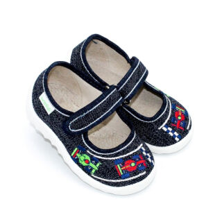Капці текстильні для хлопчиків Waldi Denis 225-517 сині