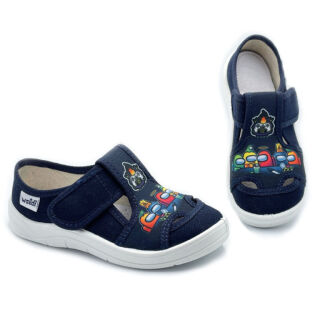 Капці текстильні для хлопчиків Waldi Міша 360-12-439 сині