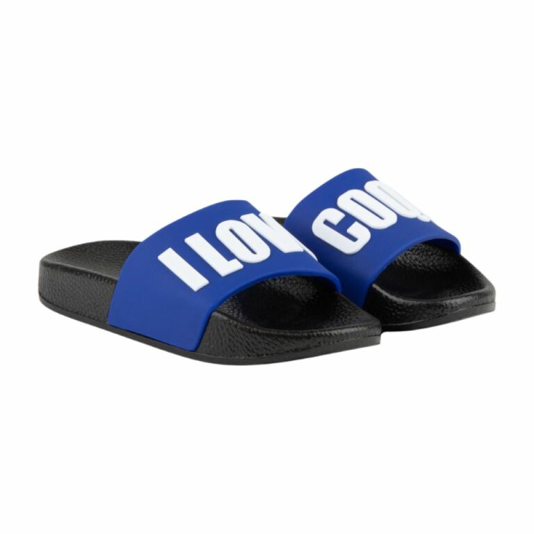 Шльопанці дитячі COQUI RUKI (6383 Black/Royal love) чорний/синій