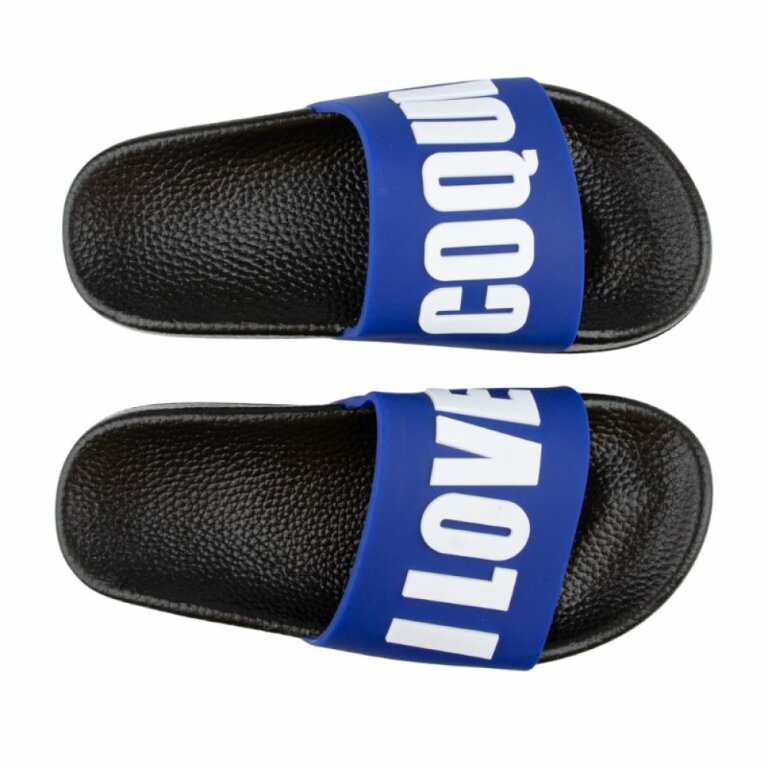 Шльопанці дитячі COQUI RUKI (6383 Black/Royal love) чорний/синій