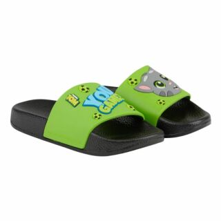 Шльопанці дитячі COQUI RUKI (6383 TT&F Black/Lime) чорний/зелений/салатовий