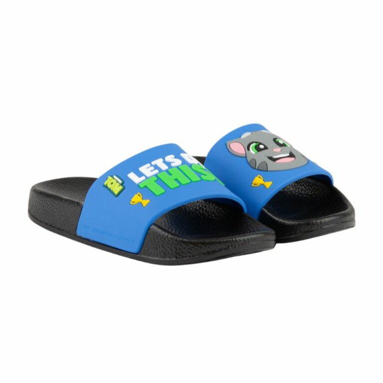 Шльопанці дитячі COQUI RUKI (6383 TT&F Black/Royal) чорний/блакитний