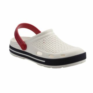 Сабо (крокси) COQUI чоловічі LINDO (6403 White/Navy) білий/синій/червоний