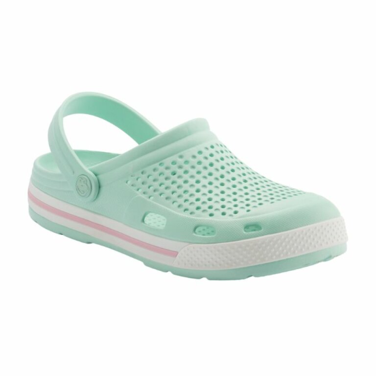 Сабо (крокси) COQUI жіночі LINDO (6413 Lt. mint/White) м'ятний