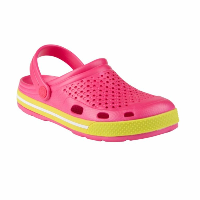 Сабо (кроксы) COQUI женские LINDO (6413 Lt. fuchsia/Citrus) розовый