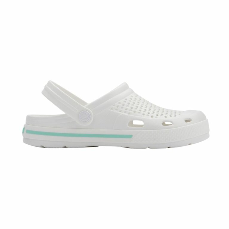 Сабо (крокси) COQUI жіночі LINDO (6413 White/White lt. mint) білий