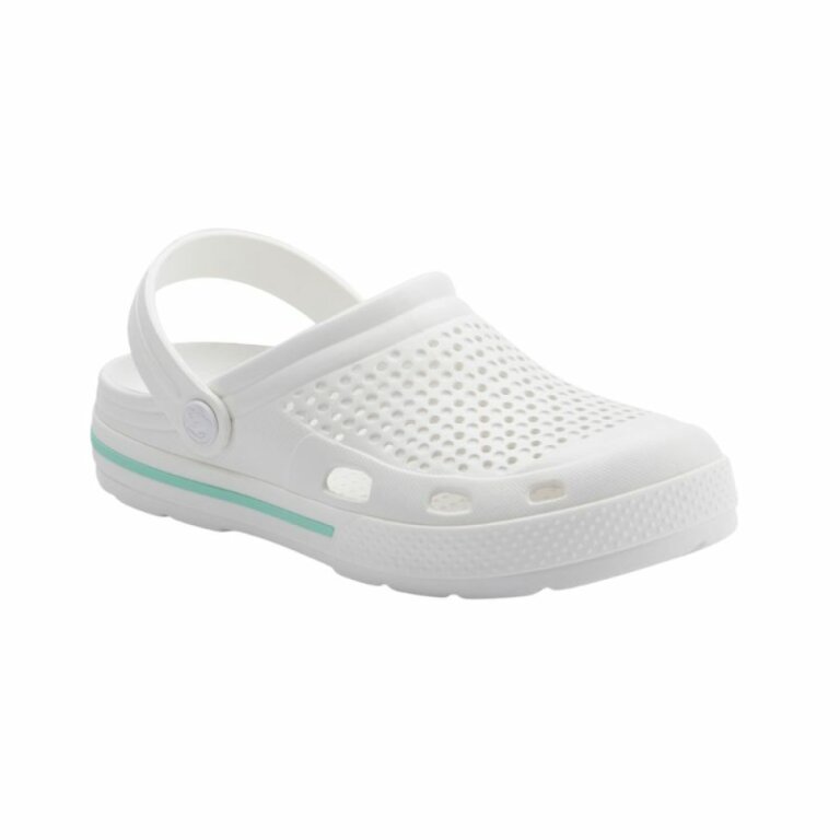 Сабо (крокси) COQUI жіночі LINDO (6413 White/White lt. mint) білий