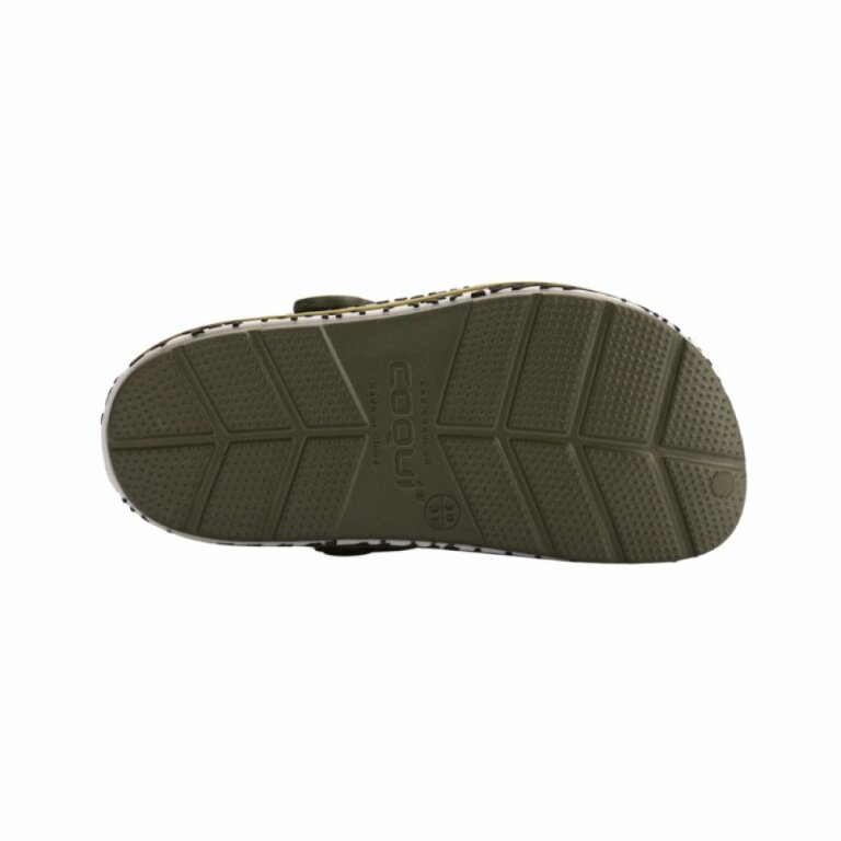 Сабо (крокси) дитячі COQUI LINDO (6423 Army green camo) зелений/хакі камуфляж