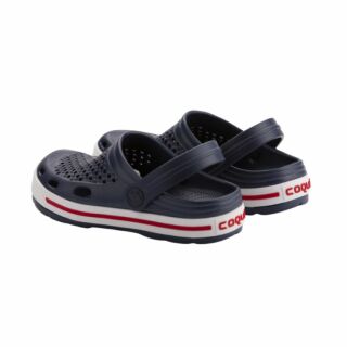 Сабо (крокси) дитячі COQUI LINDO (6423 COQUI Navy/White) синій/білий