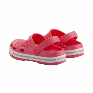 Сабо (крокси) дитячі COQUI LINDO (6423 New rouge/Khaki grey) рожевий