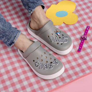 Сабо (крокси) COQUI чоловічі NIKO (6451 Mid. Grey/White) сірий