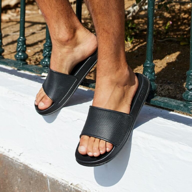 Шльопанці чоловічі COQUI TORA (7081 Antracit) сірий/чорний