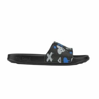 Шльопанці дитячі COQUI TORA (7083 Black/Mid. grey mouse) чорний з принтом