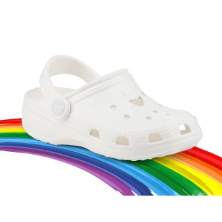 Сабо (крокси) дитячі COQUI (8101 White Draw me) (з фломастерами в комплекті) білий