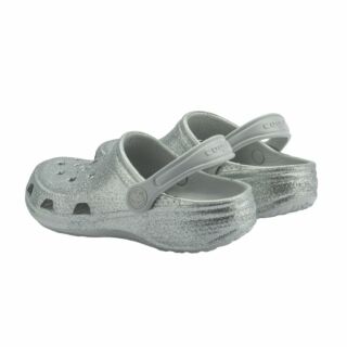 Сабо (крокси) дитячі COQUI (8114 Khaki grey glitter) сірий з блискітками