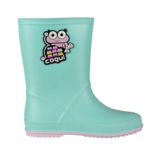 Дитячі гумові чоботи COQUI RAINY (8505 Mint/Candy pink) м'ятний (мають дефект кольору)
