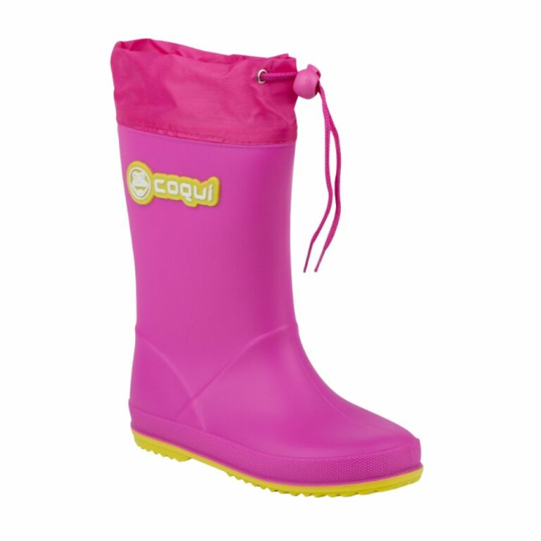 Дитячі гумові чоботи COQUI RAINY (8509 Fuchsia/Citrus) рожевий/фуксія