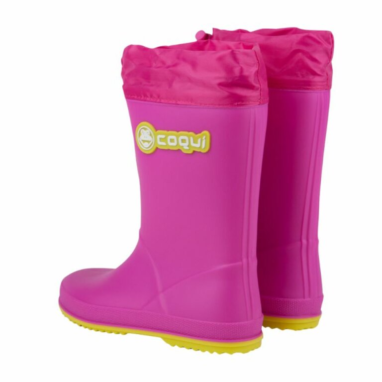 Дитячі гумові чоботи COQUI RAINY (8509 Fuchsia/Citrus) рожевий/фуксія