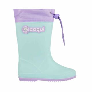 Дитячі гумові чоботи COQUI RAINY (8509 Lt. Mint/Lt. Lila) м'ятний/ментоловий