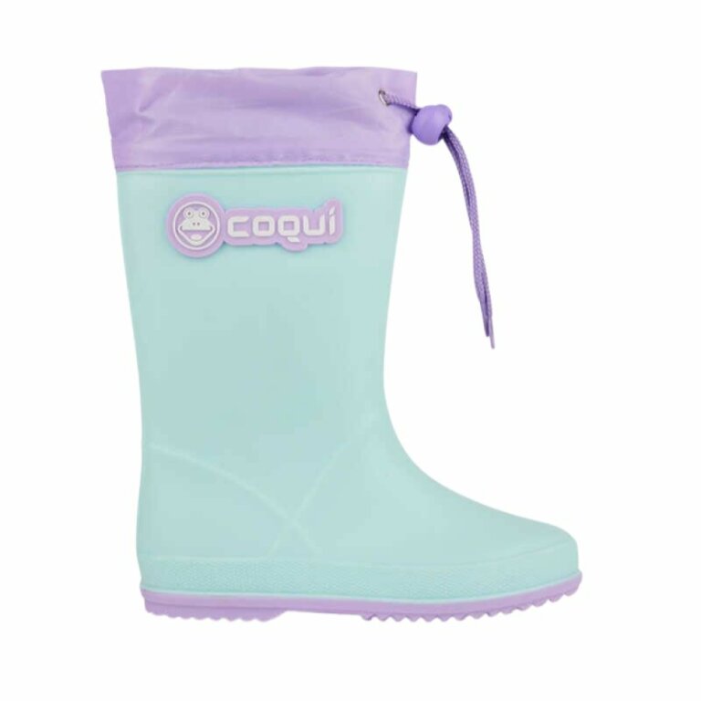 Дитячі гумові чоботи COQUI RAINY (8509 Lt. Mint/Lt. Lila) м'ятний/ментоловий
