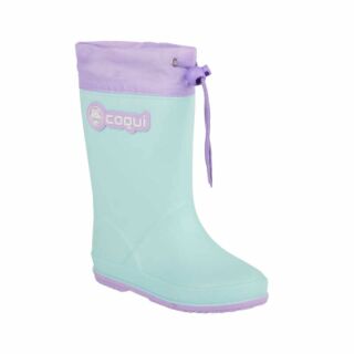 Детские резиновые сапоги COQUI RAINY (8509 Lt. Mint/Lt. Lila) мятный/ментоловый