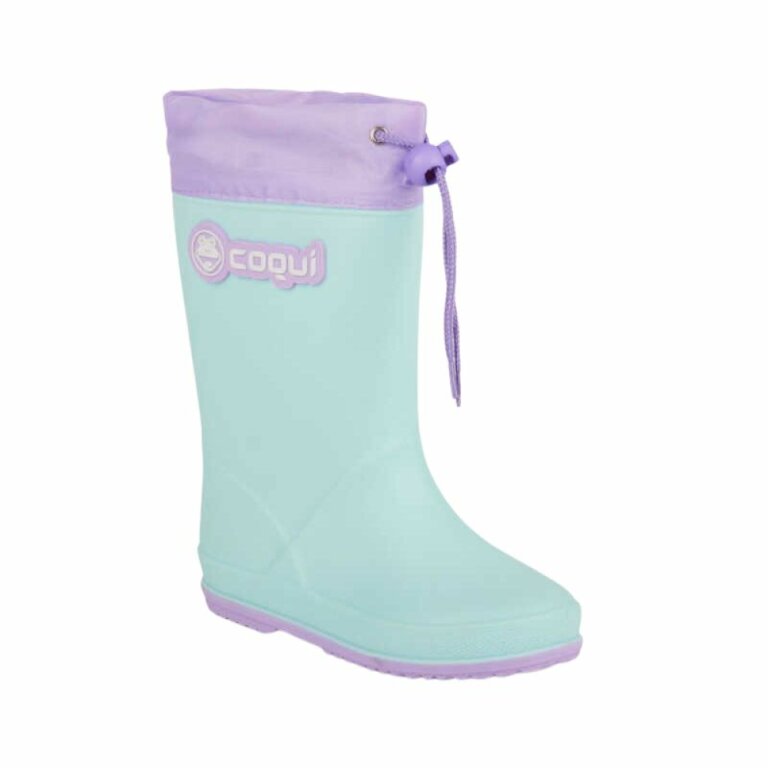 Дитячі гумові чоботи COQUI RAINY (8509 Lt. Mint/Lt. Lila) м'ятний/ментоловий