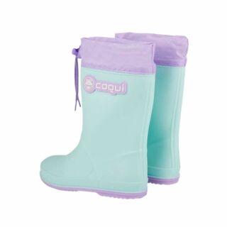 Дитячі гумові чоботи COQUI RAINY (8509 Lt. Mint/Lt. Lila) м'ятний/ментоловий