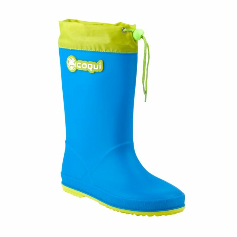 Дитячі гумові чоботи COQUI RAINY (8509 Sea blue/Citrus) блакитний