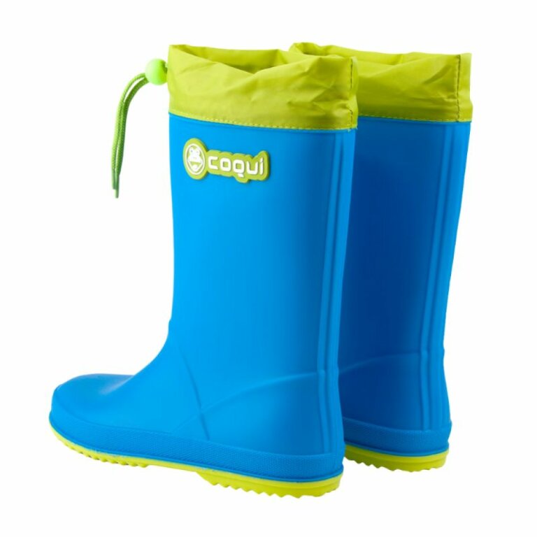 Дитячі гумові чоботи COQUI RAINY (8509 Sea blue/Citrus) блакитний
