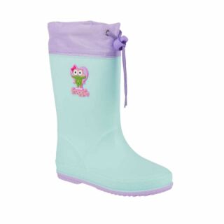 Детские резиновые сапоги COQUI RAINY (8558 Lt. Mint/Lt. Lila) мятный/ментоловый (С УТЕПЛЕНИЕМ)