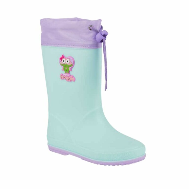Дитячі гумові чоботи COQUI RAINY (8558 Lt. Mint/Lt. Lila) м'ятний/ментоловий (З УТЕПЛЕННЯМ)