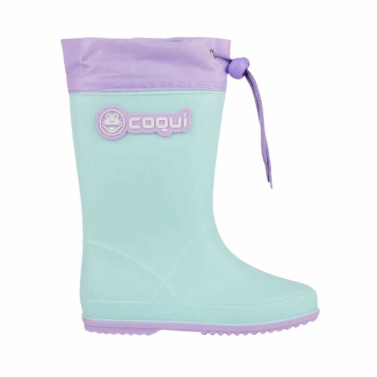 Дитячі гумові чоботи COQUI RAINY (8559 Lt. Mint/Lt. Lila) м'ятний/ментоловий (З УТЕПЛЕННЯМ)