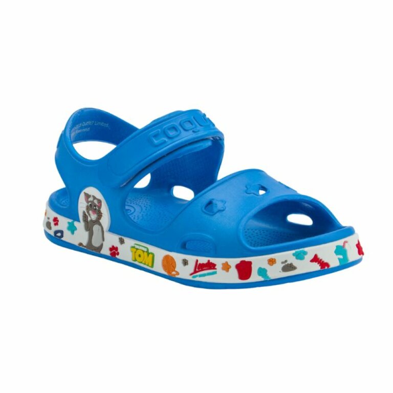 Босоніжки дитячі COQUI FOBEE Talking Tom and Friends (8851 Sea blue/White) блакитний/білий